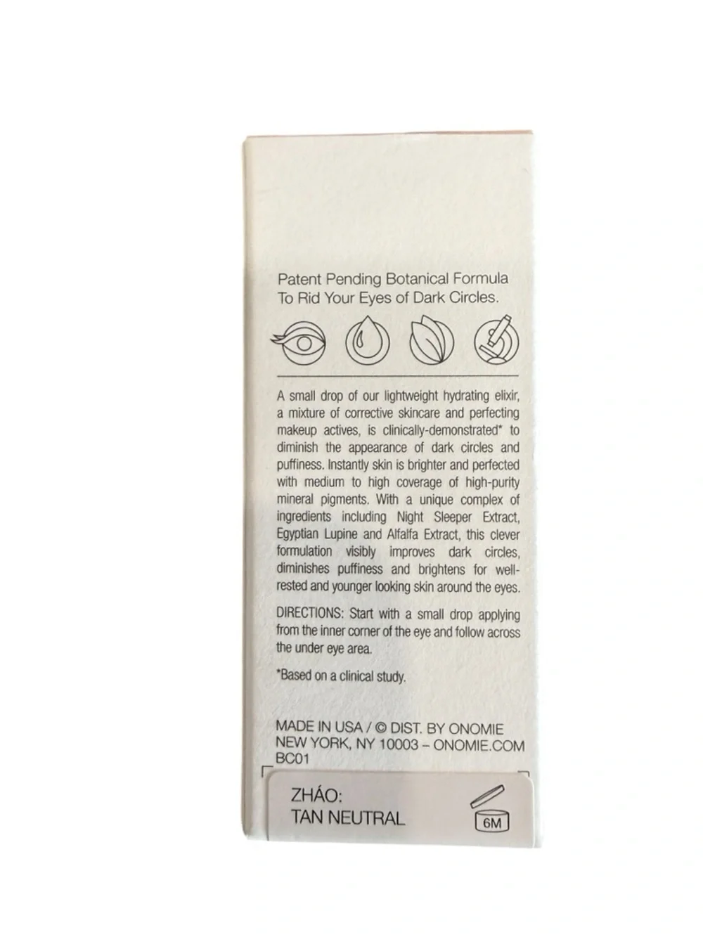 Onomie Bright Concealing Elixir Shade Tan Neutral